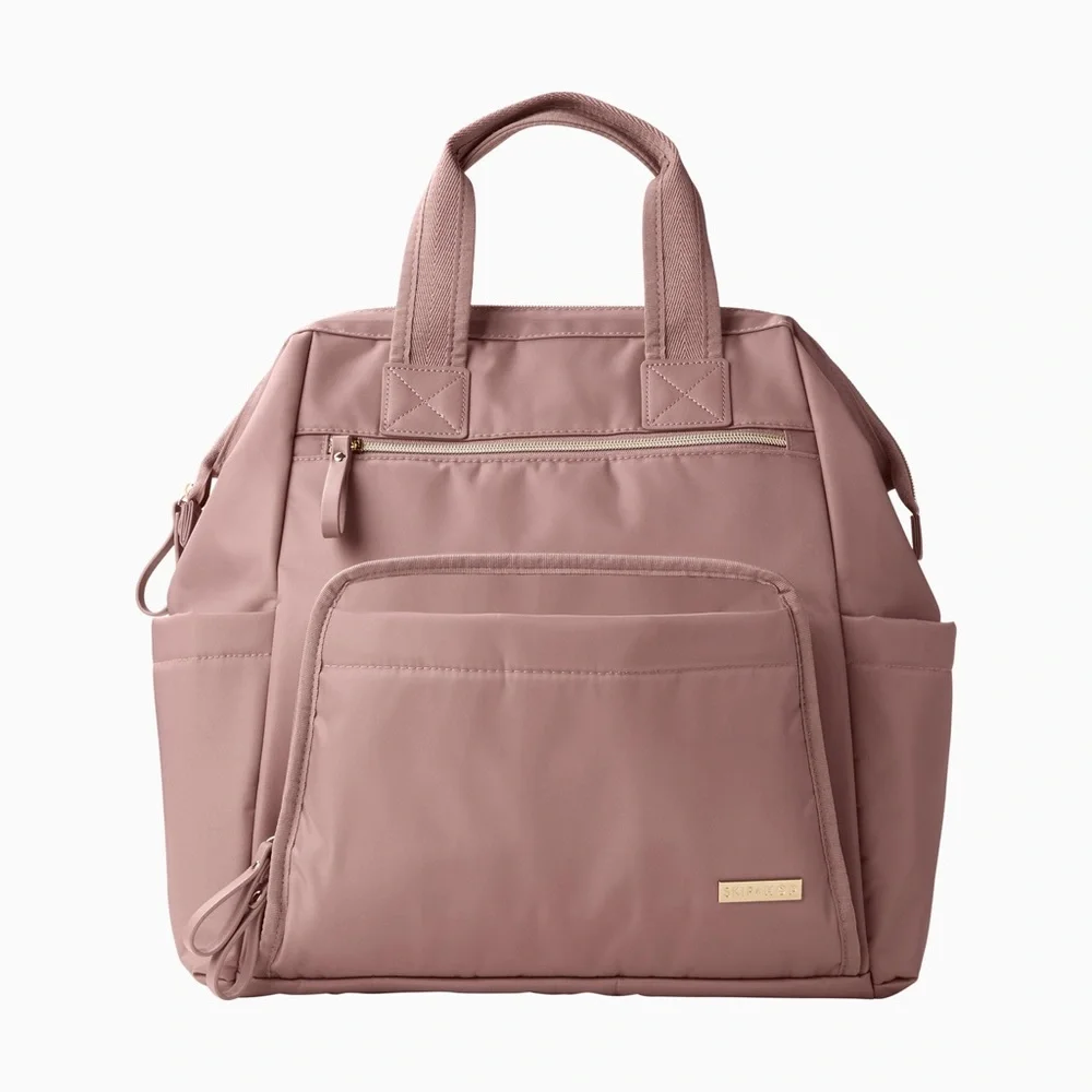 💕SKIP HOP Mainframe Wide Open Diaper Backpack. Dusty Rose
